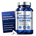 Yewlound Ultimate Nattokinase 12,000FU Serrapeptase 360,000 SPU Lumbrokinase 10,000 FUV Triple Enzyme Supplement - Nattokinase Supplement for Cardiovascular and Circulatory Support, Gluten Free, 90 Capsules